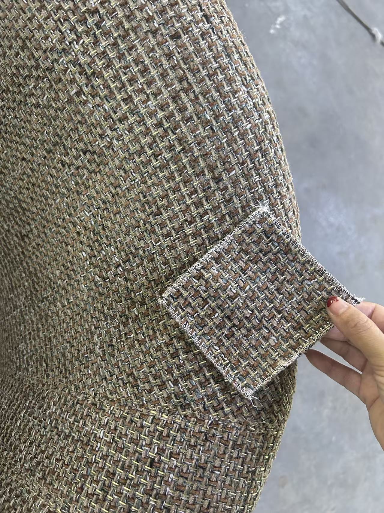STANDEE HOME upholstery fabric sample and finished chair