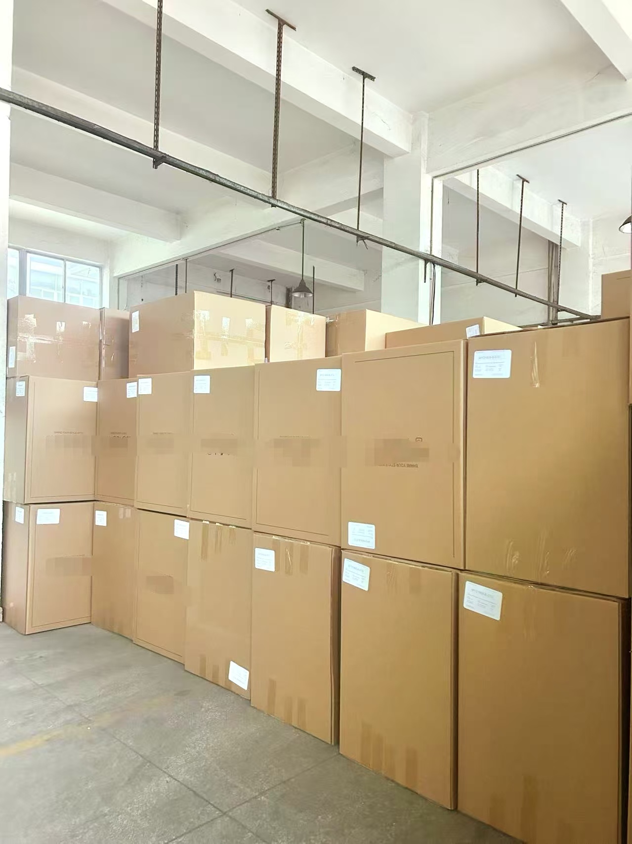STANDEE HOME order production: packed cartons